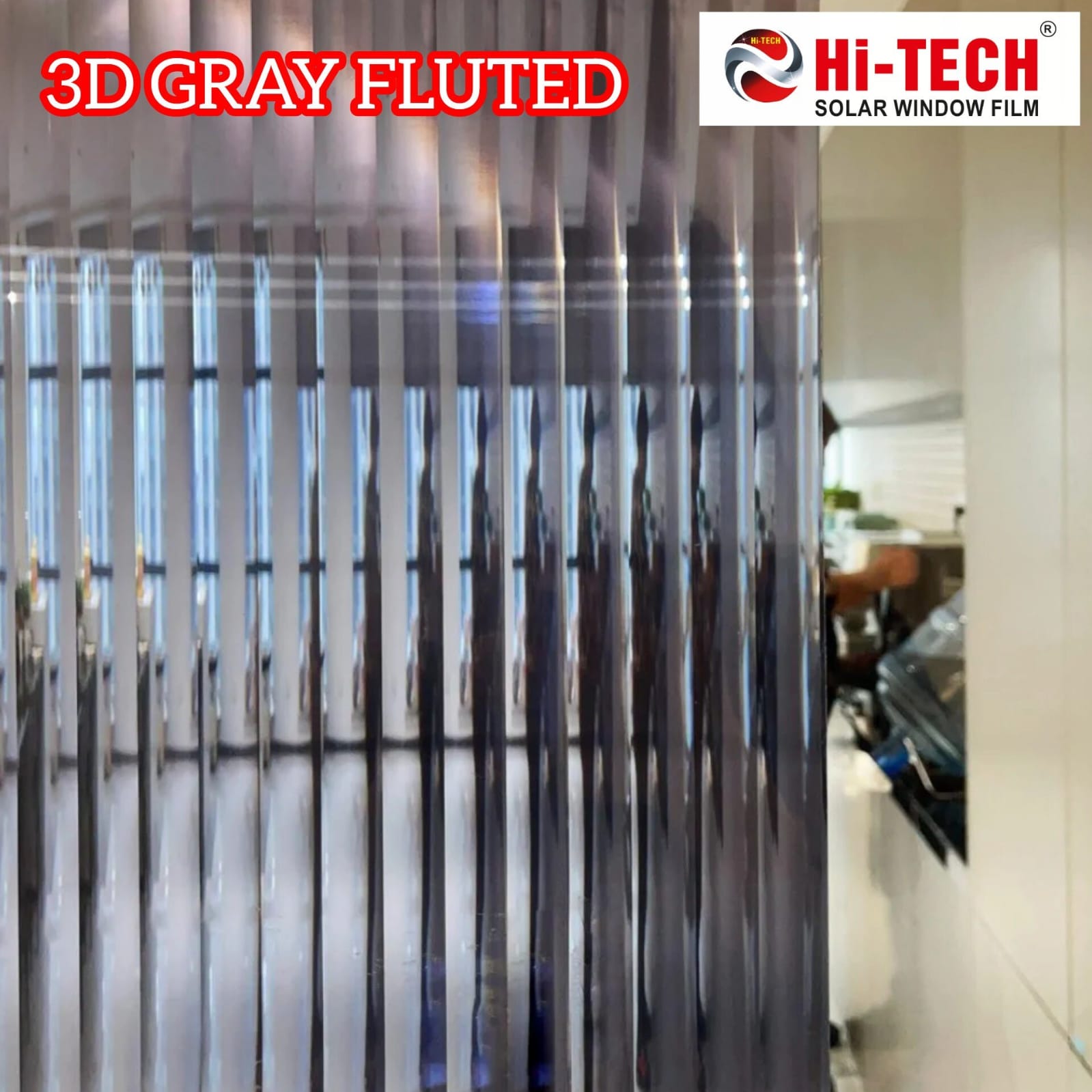 3D GREY FLUTED-5ft - Image 3